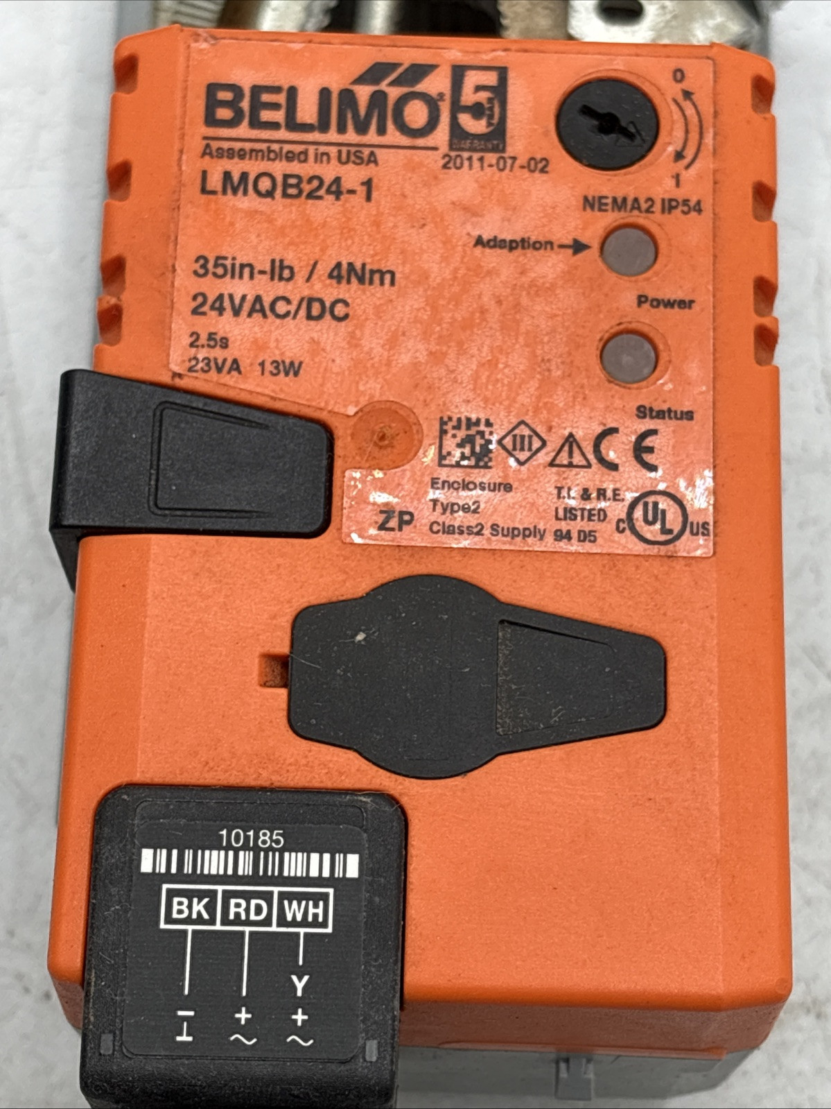 Belimo LMQB24-1 Non-Spring Return Quick Running Damper Actuator