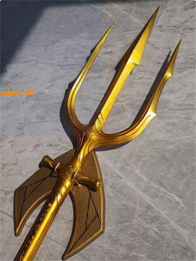 HCMY Trident Aquaman 1:1 Steel Alloy 210cm Arthur Golden Harpoon Model Collectio