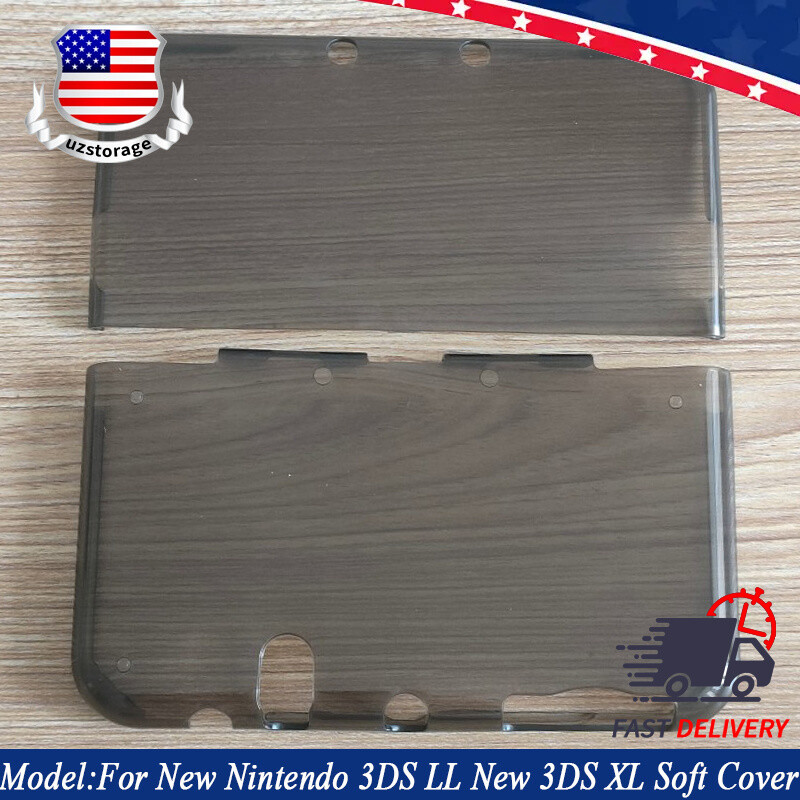 For New Nintendo 3DS LL New 3DS XL TPU Silicone Clear Protective Case Soft Cover