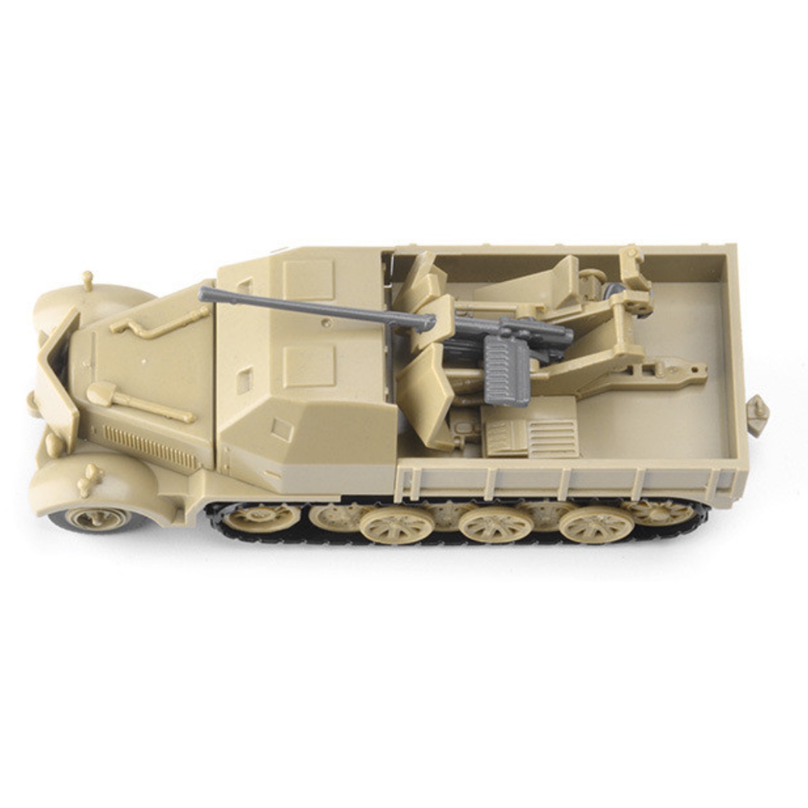 DIY 1:72 Half-Track Armored Vehicle Model Military DIY Ornaments Collection N