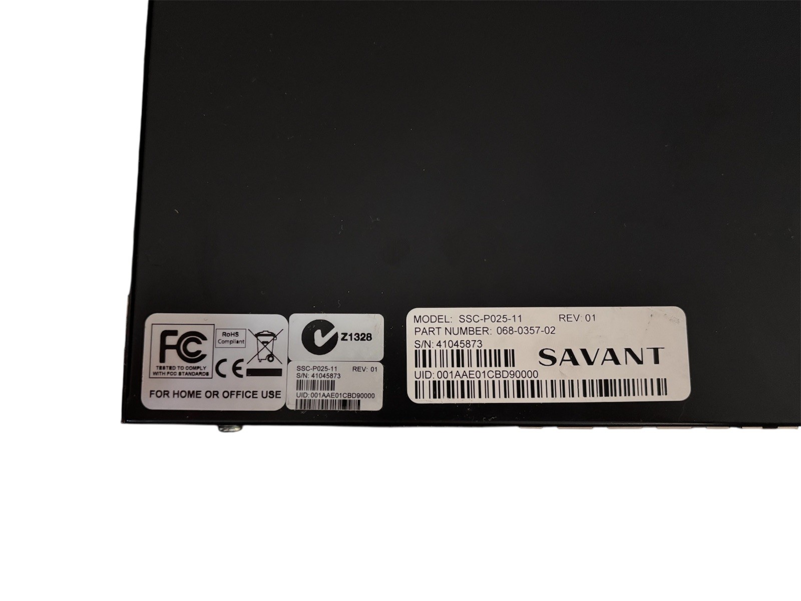 Savant SSC-P025-11 SmartControl 25 Controller