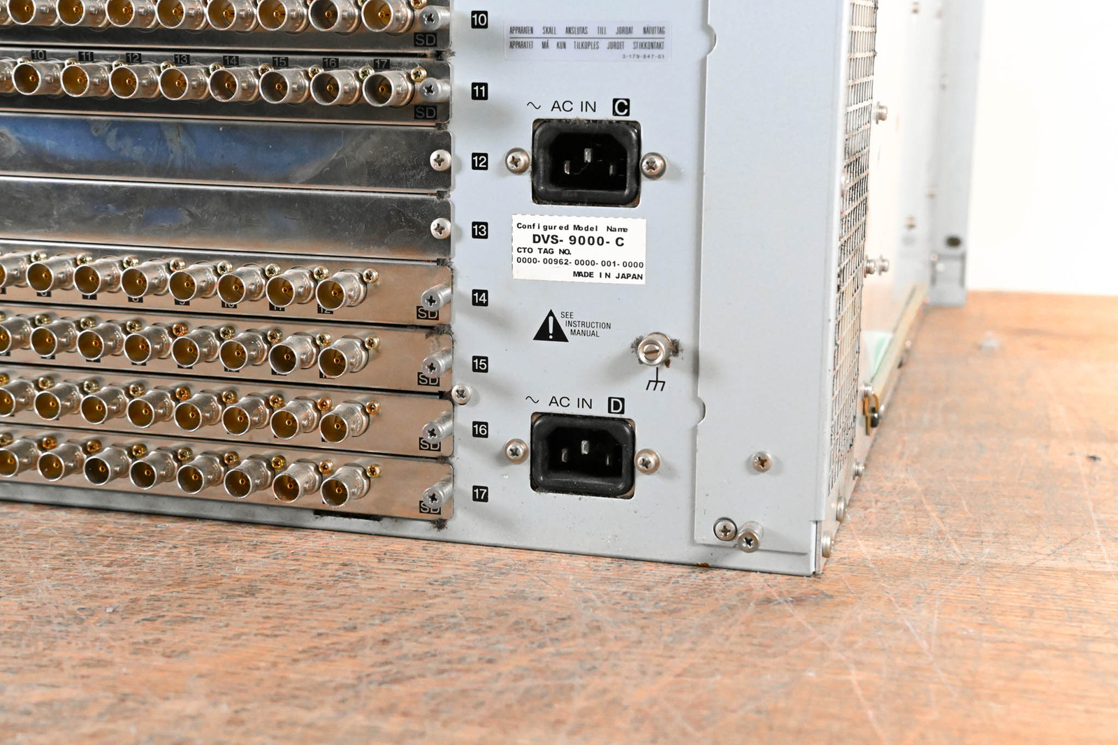 Sony DVS-9000 Production Switcher Processor CG01EEG