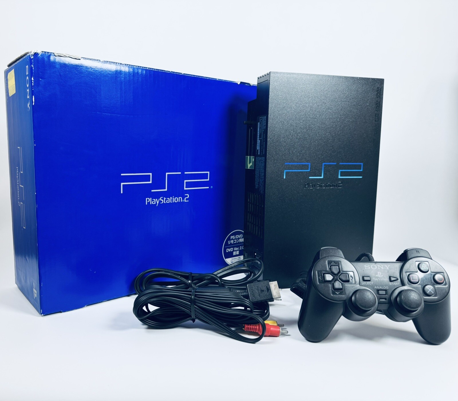 SONY PS2 PlayStation2 SCPH-18000 Console Set of 1 controllers　Black Japan