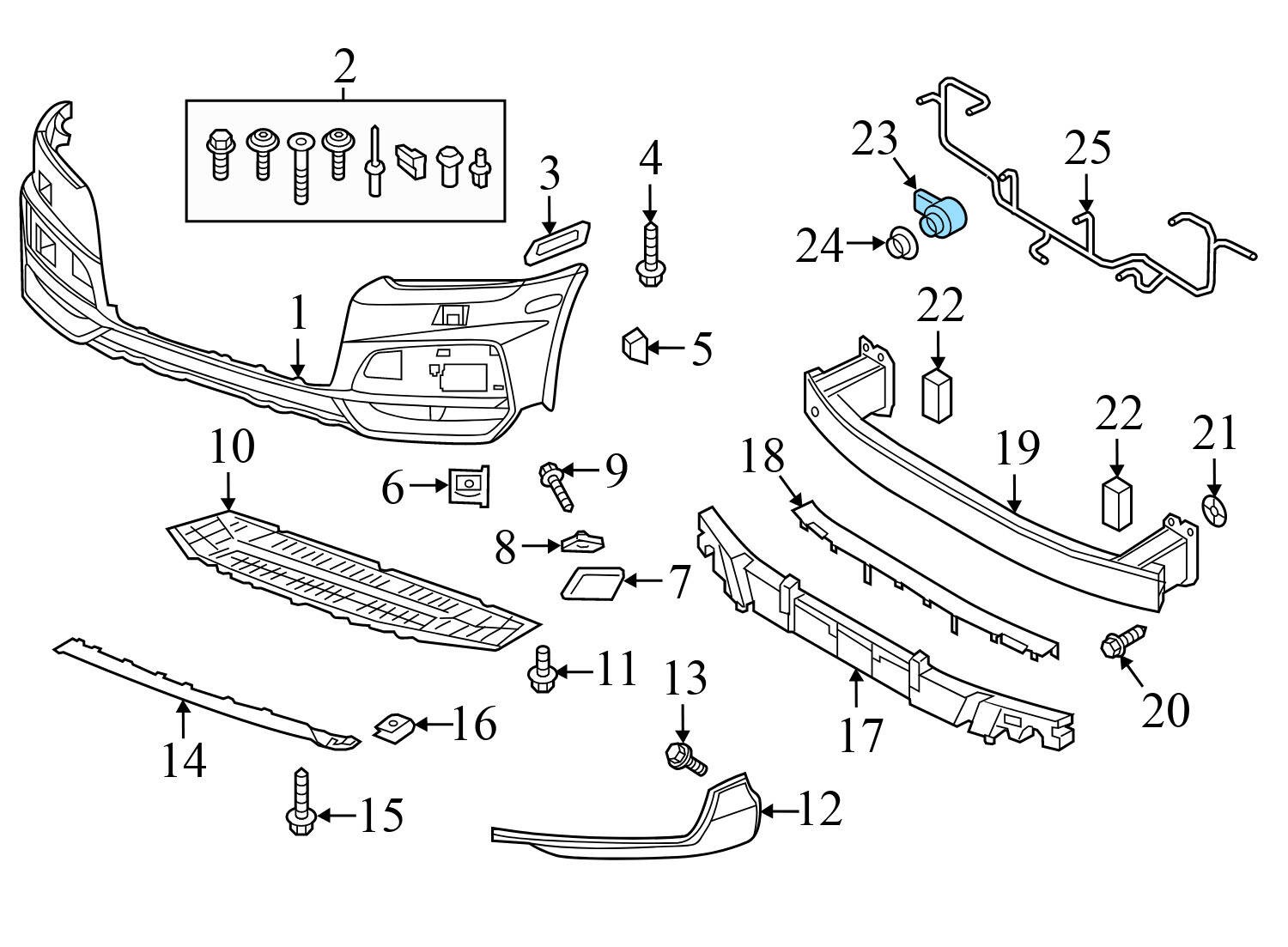 2012-2017 VW CC - PARK Assist / Parking AID Sensor 1S0919275D