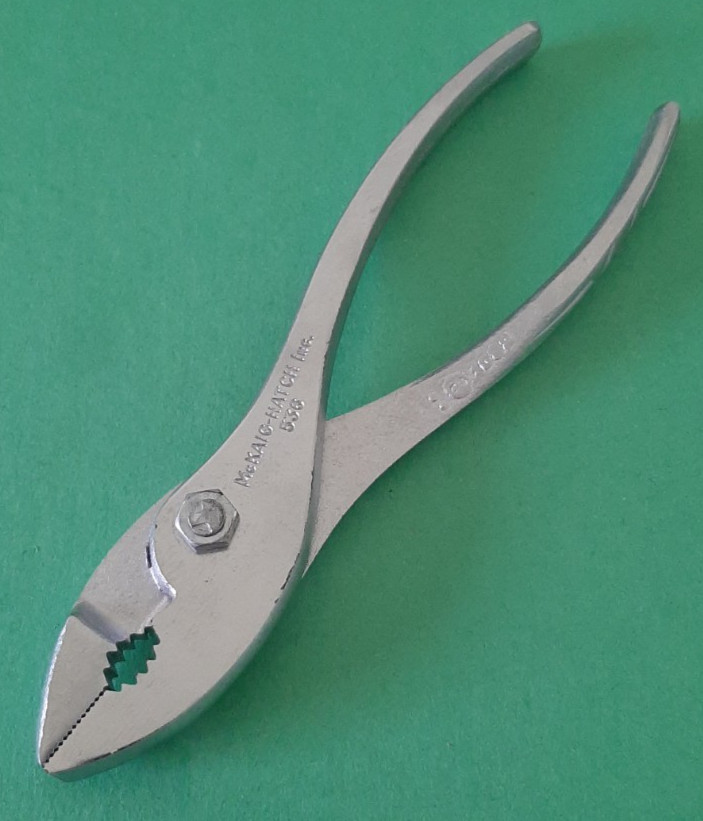 NOS NEW Vintage McKaig-Hatch USA 536 Slip Joint Pliers 6-1/2" Long 5B