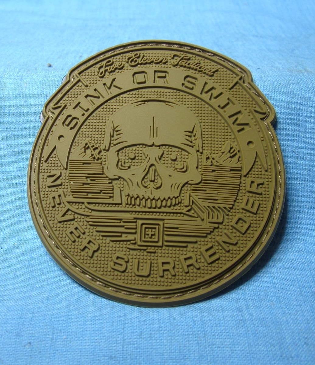 New 5.11 Sink or Swim Diver Patch Green Hook Backing New In Bulk Packaging