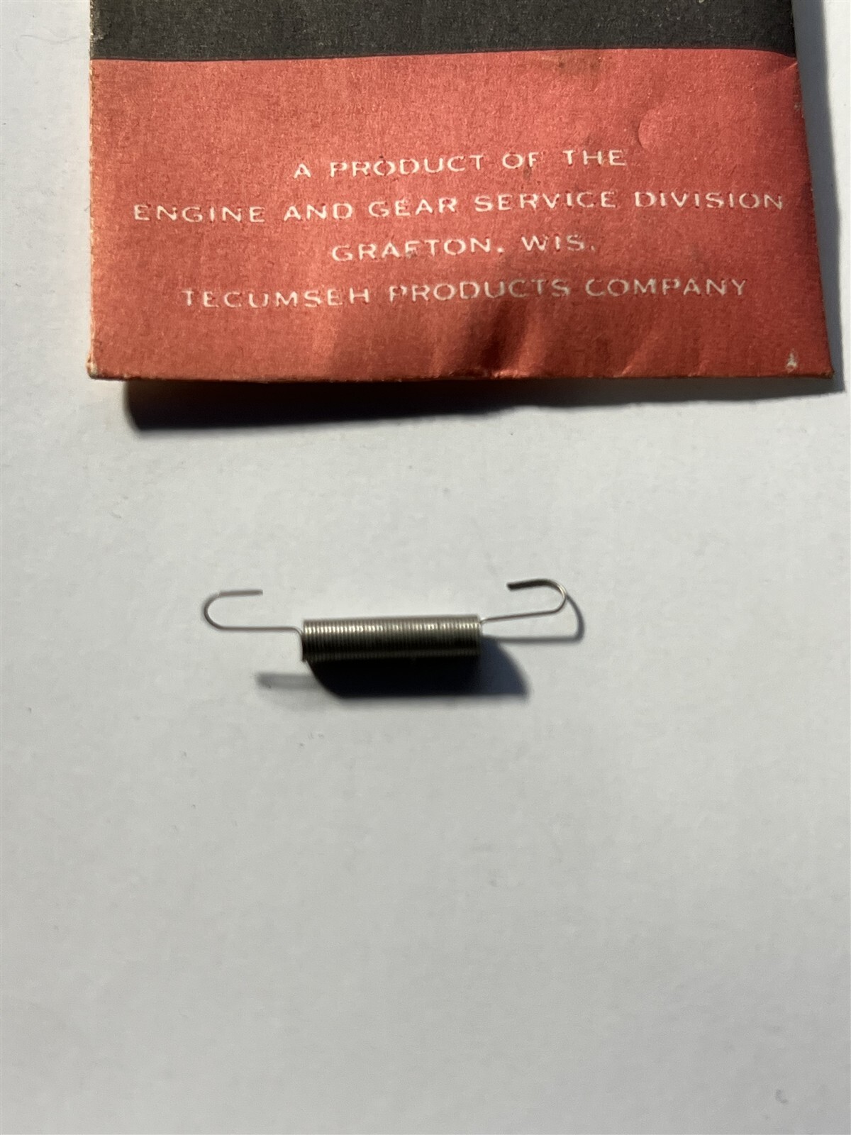 Tecumseh New Old Stock # 570690 Throttle Link Spring