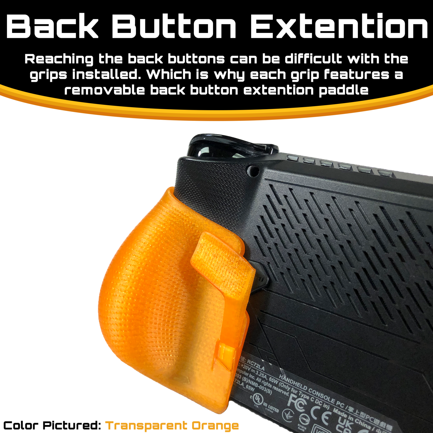 Asus ROG Ally X Comfort Grip Case Accessories - 3D Printed