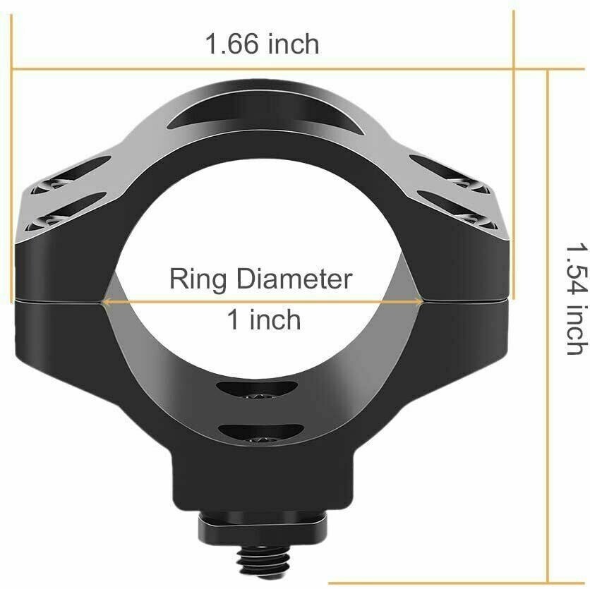 New M-LOK Offset Light Mount 1" Ring Mount for Flashlight Scope Accessories