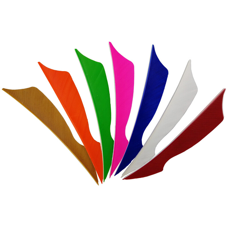 50X Natural Turkey Feathers 4 " Fletches Archery Target Shooting Arrow Shaft DIY