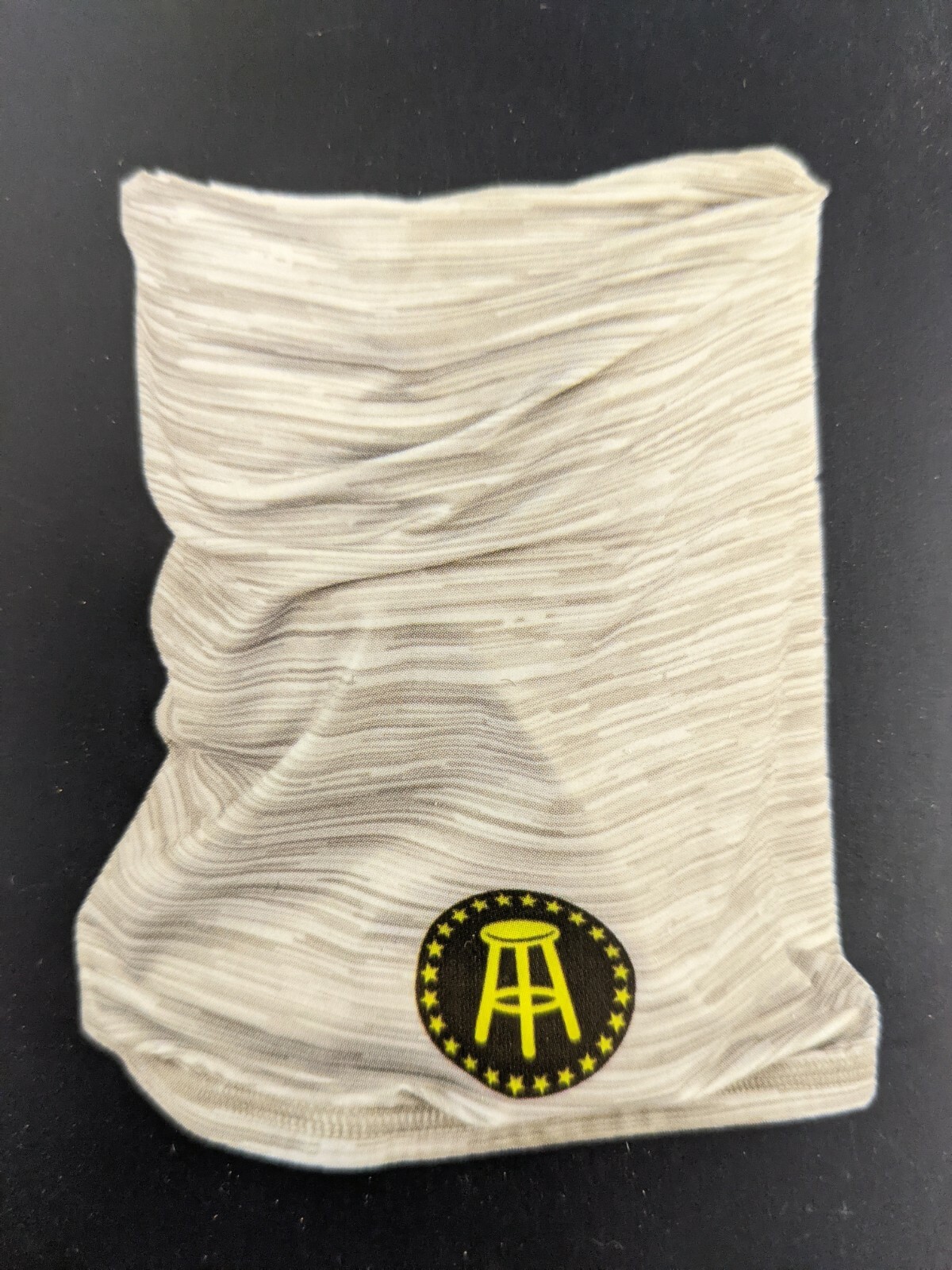 Barstool Sports UV Protective Face Buff Mask gray logo breathable Microfiber