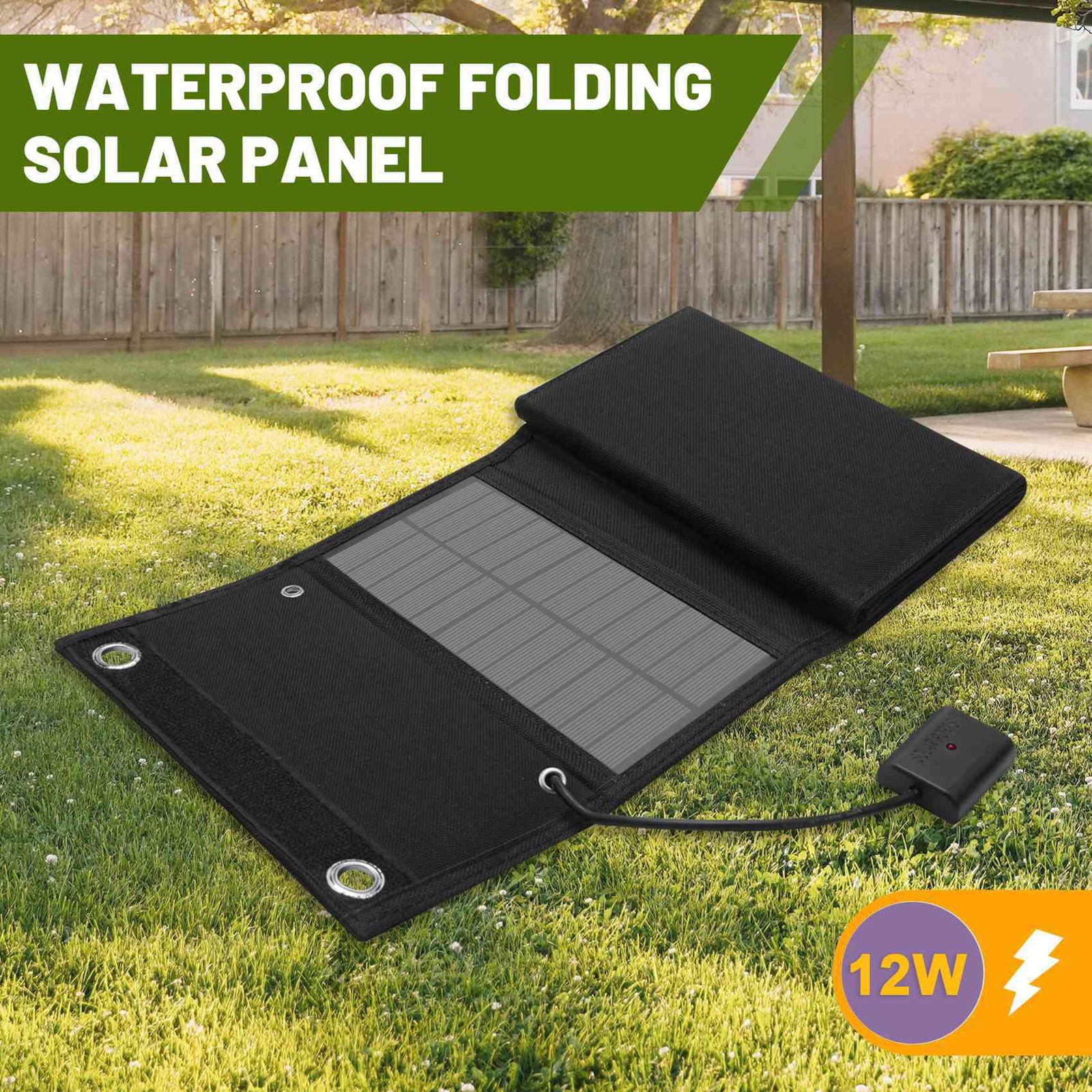 12W Foldable USB Solar Panel Solar Cell Portable Folding Solar Panel for9542