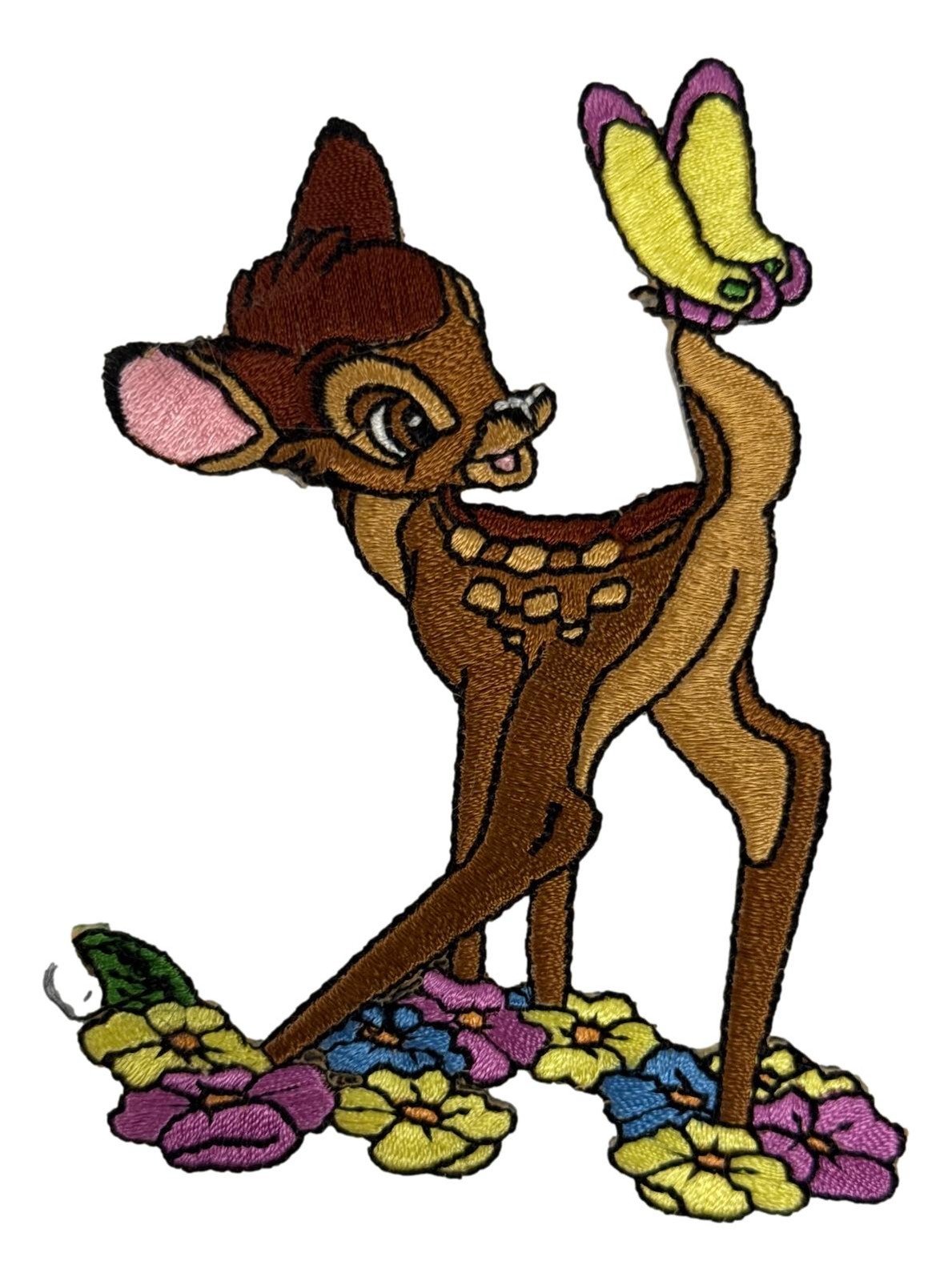 Bambi with Butterfly 3.5” Tall Embroidered Patch