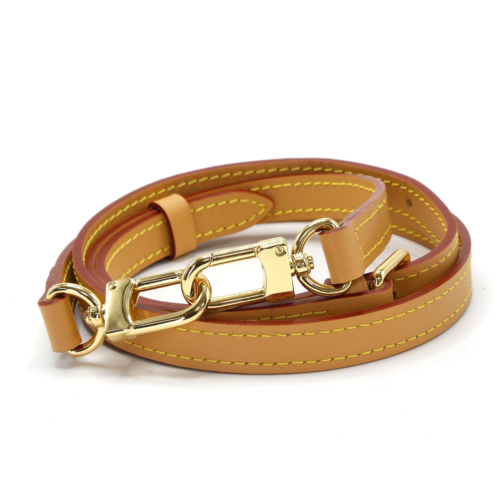 Bag Strap Leather Straps Adjuster Handbag Straps (Beeswax,Weith-1.8cm)