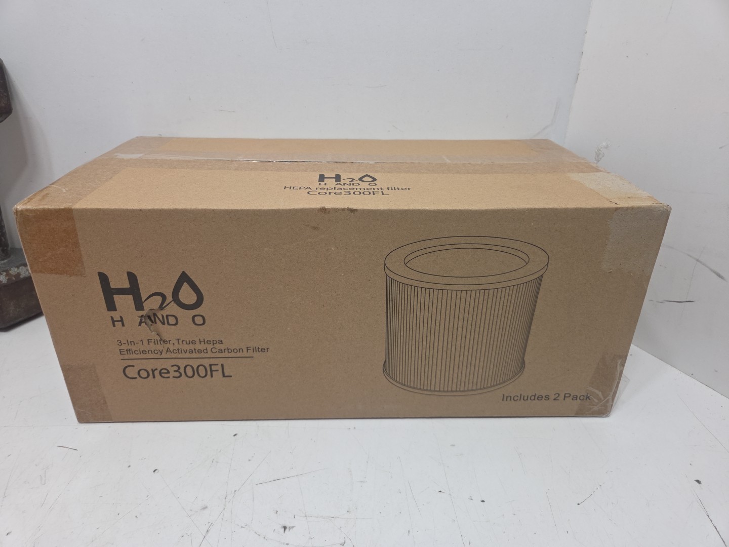 (2) Pack H And O 3 in 1 True Hepa Activated Carbon Filter Core 300FL--FREE SHIP!