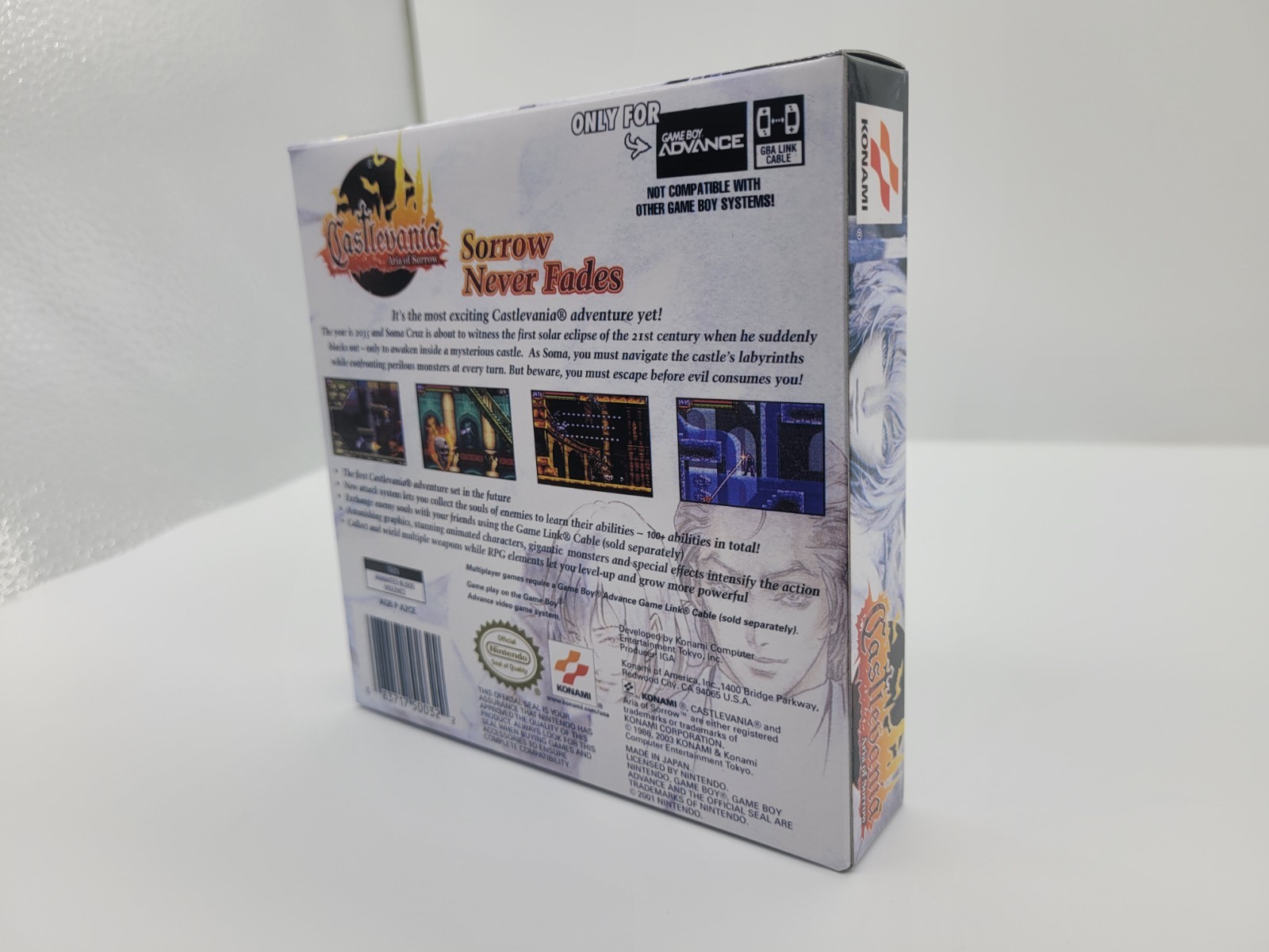GBA GAMEBOY ADVANCE BOX ONLY -GBA-REPLACEMENT BOX-INSERTS-PROTECTOR DISPLAY CASE
