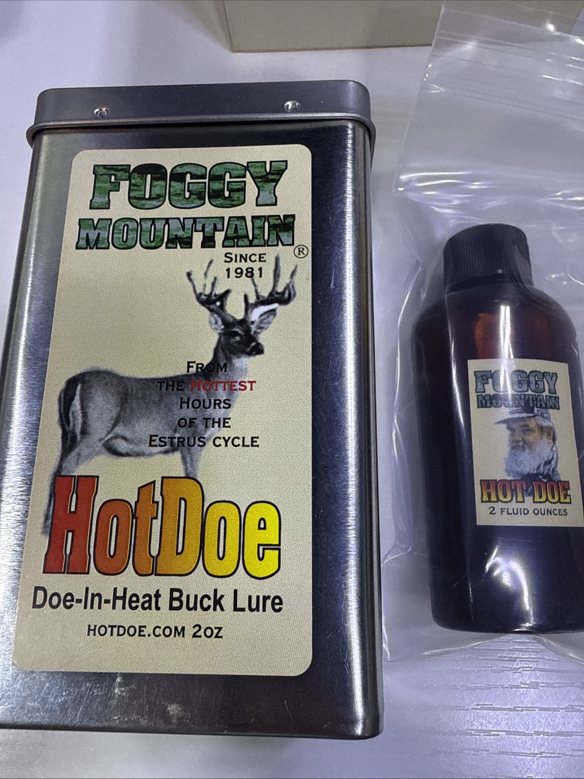 Foggy Mountain Hot Doe - Doe in Heat Buck Lure - 2 oz Bottle