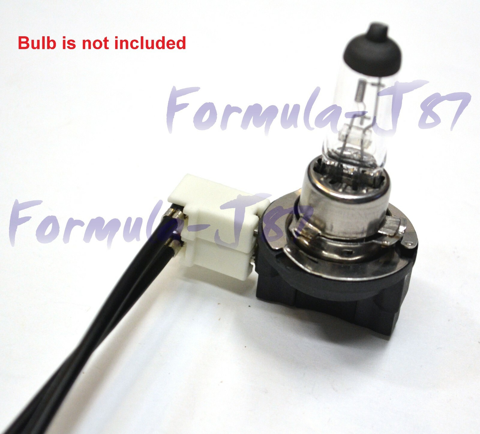 Wire Pigtail Female Ceramic H11B Two Harness Head Light Bulb Low Beam Plug Fit