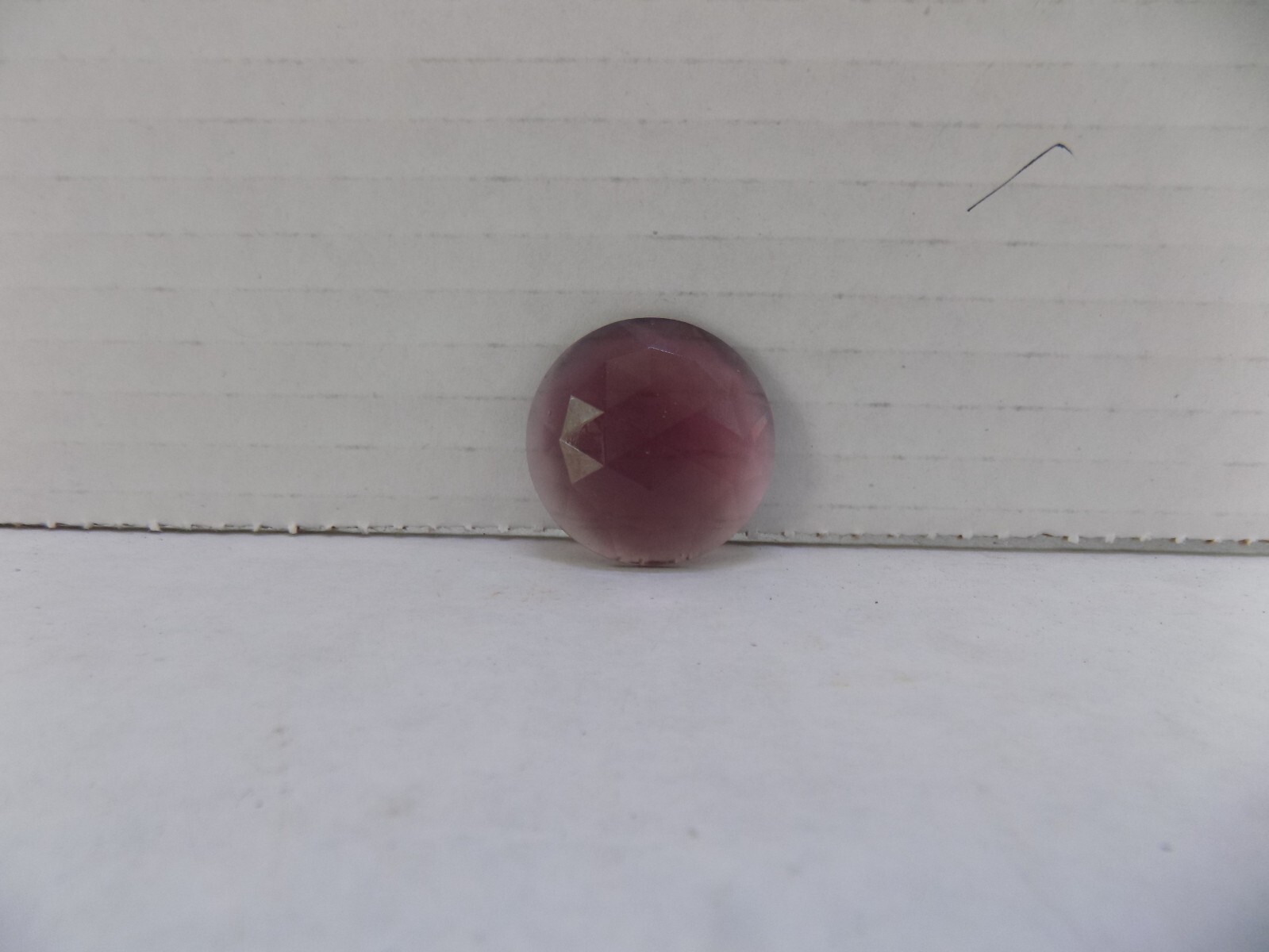1  1/4"OR 31.75MM LT. PURPLE  FACETED JEWELS FLAT BACK MADE IN GERMANY NEW