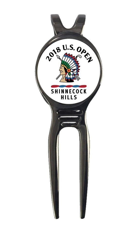 2018 US Open Shinnecock Hills Golf Ball Marker + Black Gunmetal Divot Tool