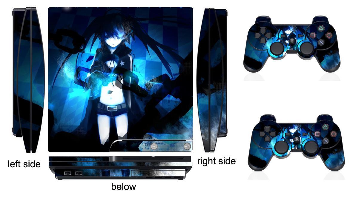 213 Skin Sticker for PS3 PlayStation 3 Slim and 2 controller skins