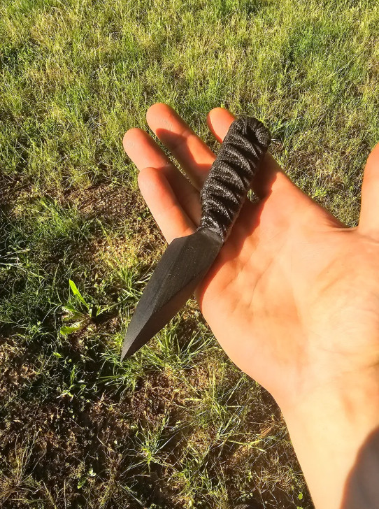 Revenant Corps SPC Fixed Knife 2.75" Black G10 Construction/Wrapped Handle 008
