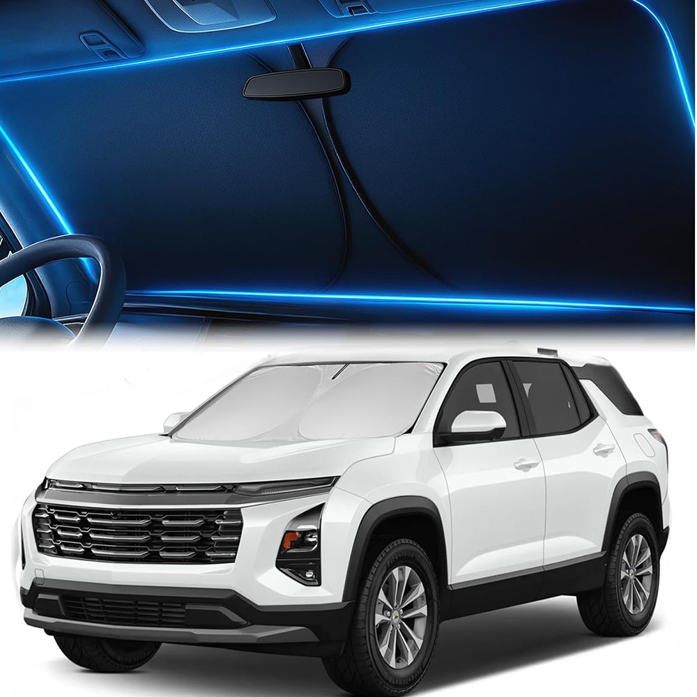 Custom Fit Chevy Equinox 2018-2025 Windshield Sun Shade UV Block Cover Shield
