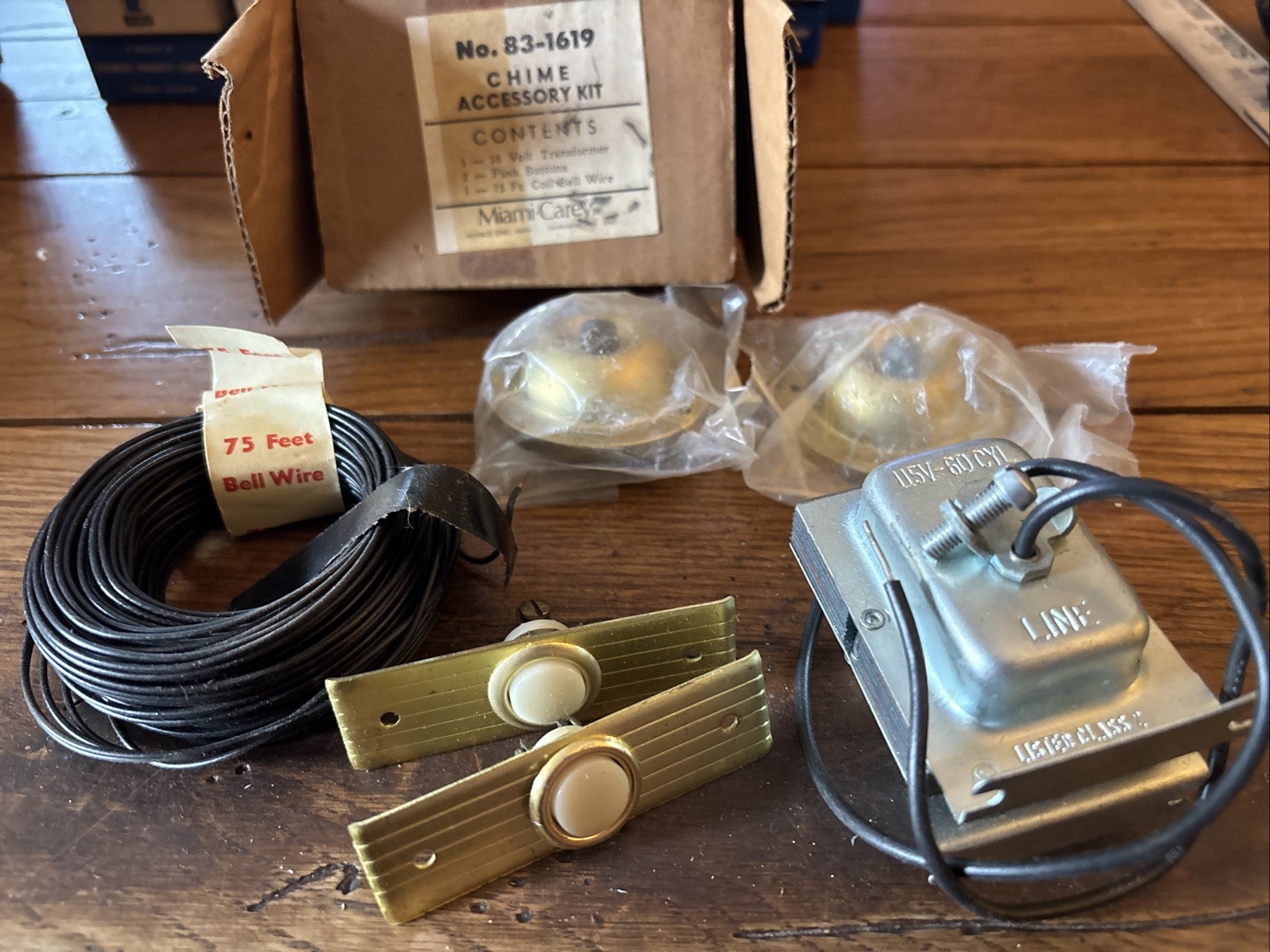 Vintage Building Material Miami Carey 83-1619 Home Chime Accessory Kit NOS