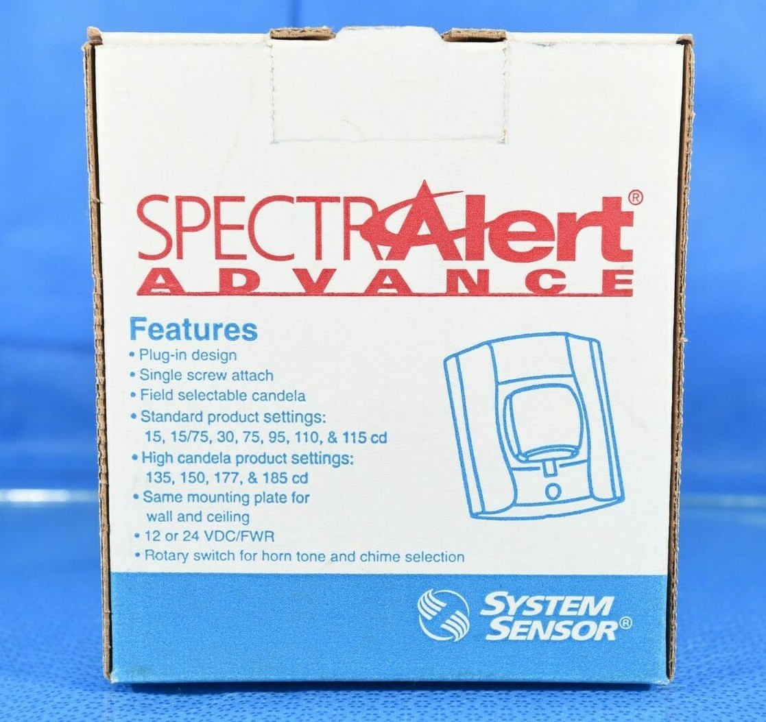 Spectra Alert Advance P4R Horn/Strobe 4W STD CD Red