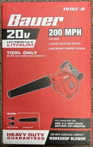 BRAND NEW Bauer  Blower  Cordless 20 V 200 MPH Compact Work (Tool Only) SALE !!!