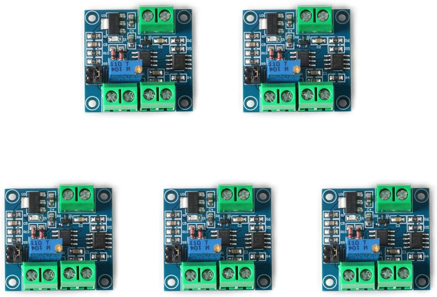 5Pcs Voltage to PWM Module 0-5V 0-10V to 0%-100% V-PWM Module Board Voltage to P