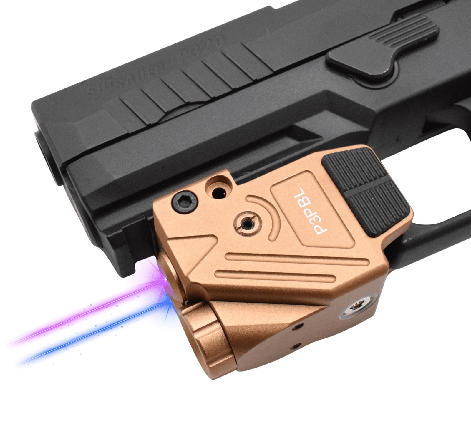 Hilight Pe Performance Purple/Blue Laser Sight, Glock 17, Glock 19, : P3PBL Tan