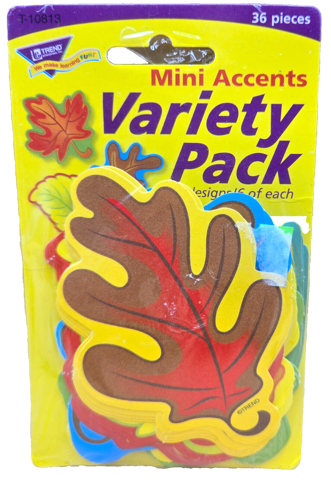 36pcs Mini Variety Pack Leaves Classic Accents by Trend Enterprises T-10813, NEW