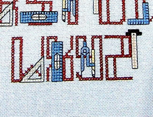 Architect Alphabet Sampler Stitch Name Easter Egg Ornament CROSS STITCH PATTERNS