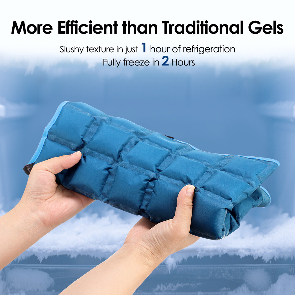 Large Gel Ice Pack for Injuries Reusable Flexible Hot Cold Therapy Compress USA