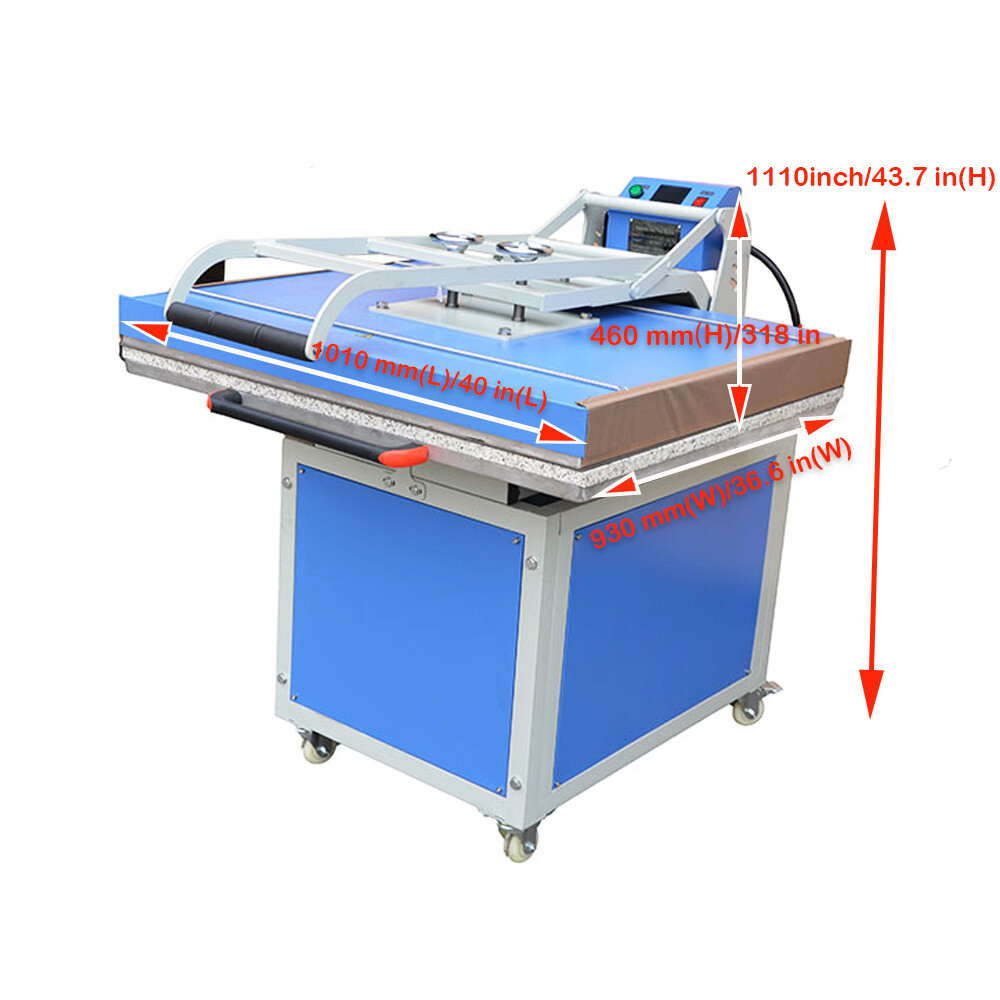 US 31x 39in Large Format Sublimation Transfer Machine Heat Press Machine 220V
