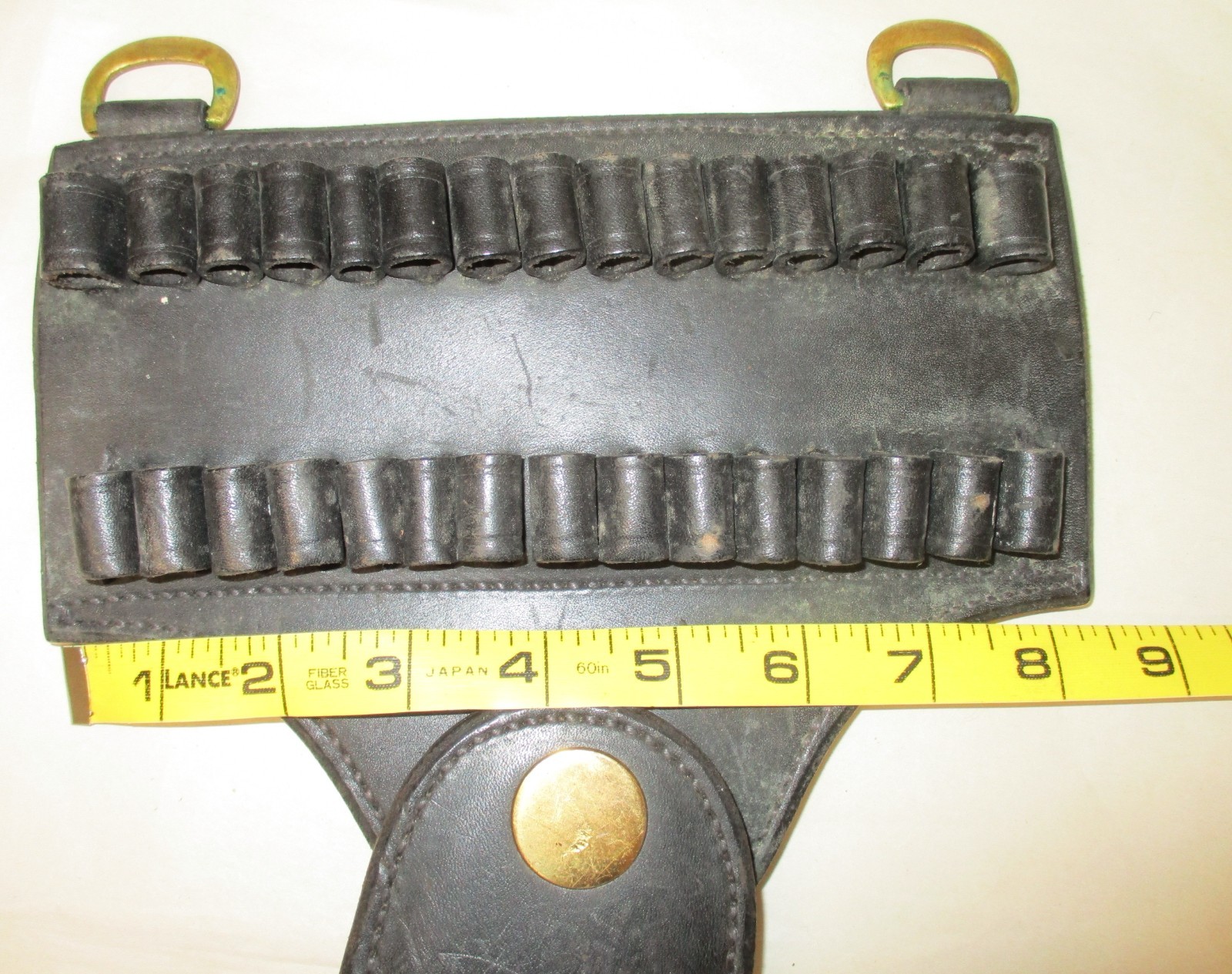 Vintage Smith & Wesson Double Row Holster Black Leather