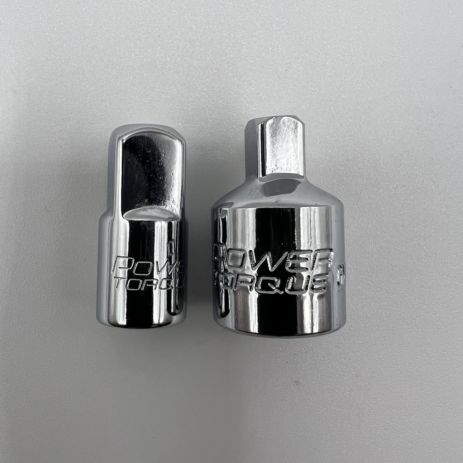 Power Torque 2pc Drive Socket Adapter and Reducer 1/4 to 3/8in. & 3/8 to 1/4in.