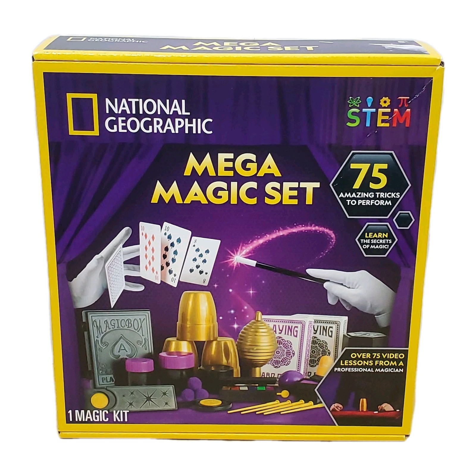 National Geographic Mega Magic Set 75 Tricks Video Lessons STEM