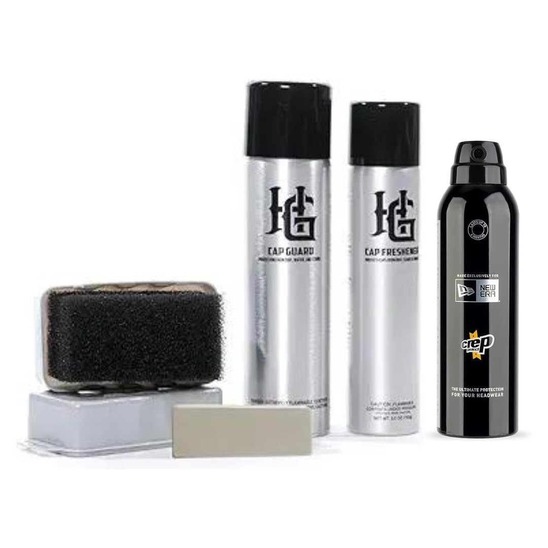 Homiegear Re Cap Cleaning Kit with Headwear Protection Spray - Repel Stains from