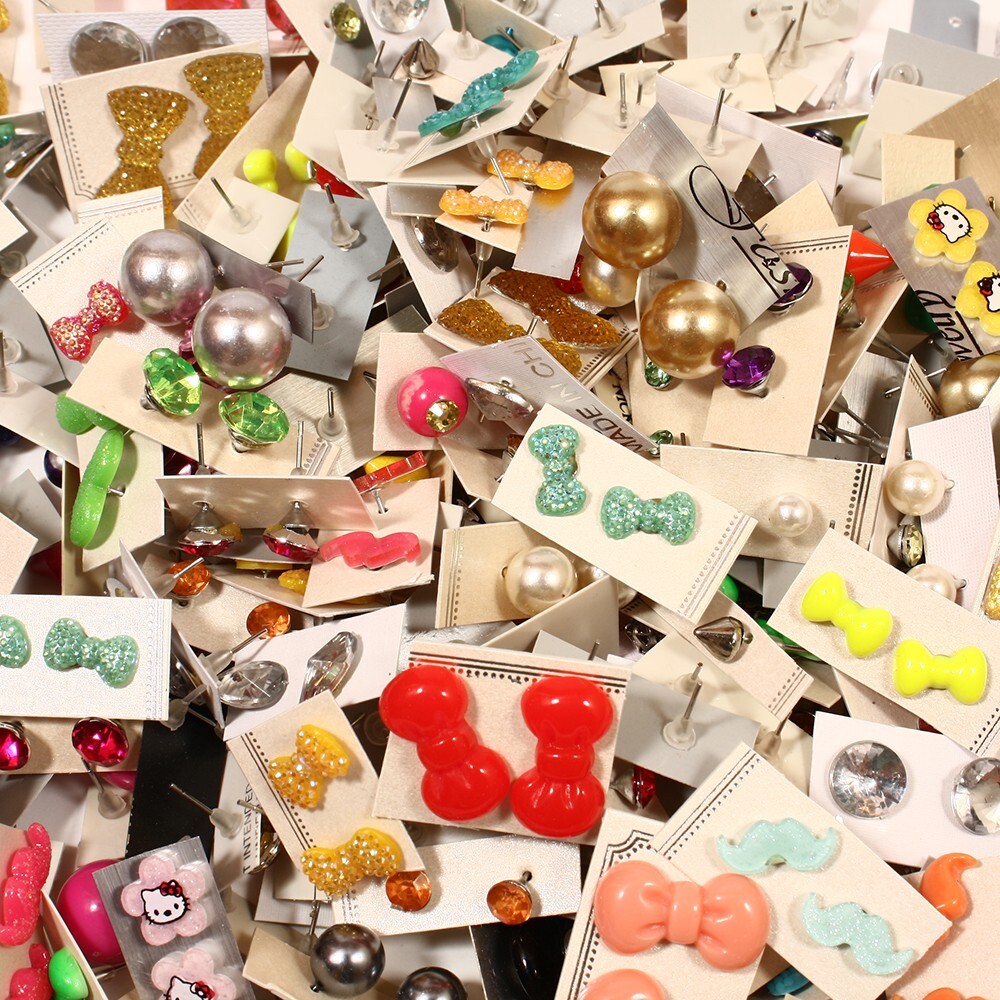 Wholesale Jewelry Lot of 50 New Stud Earrings US Seller