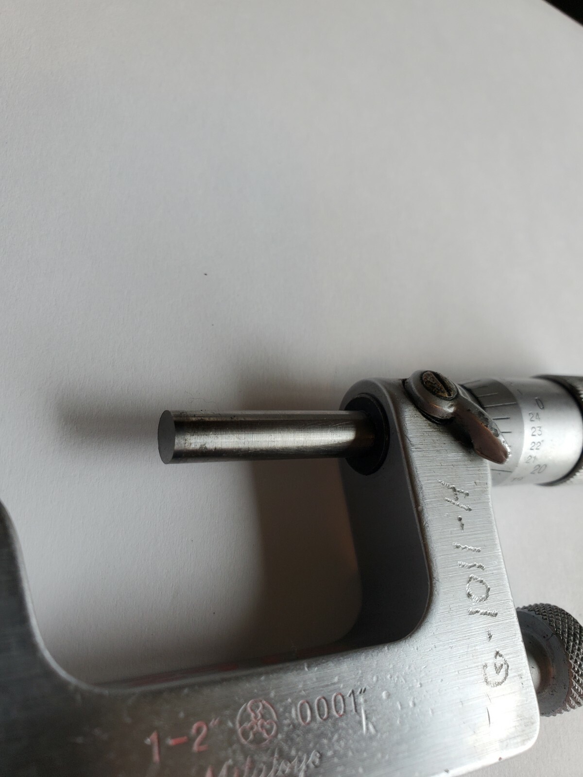Mitutoyo 117-108 1-2" .0001 Uni-Mike Interchangeable Anvil Micrometer