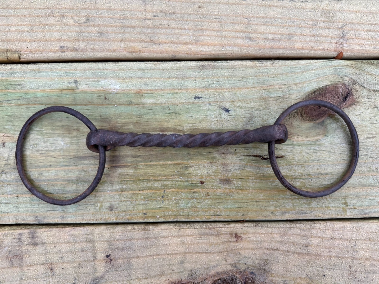 Horse Bit Twirled Twisted Bit Steel Heavy Duty With Rings