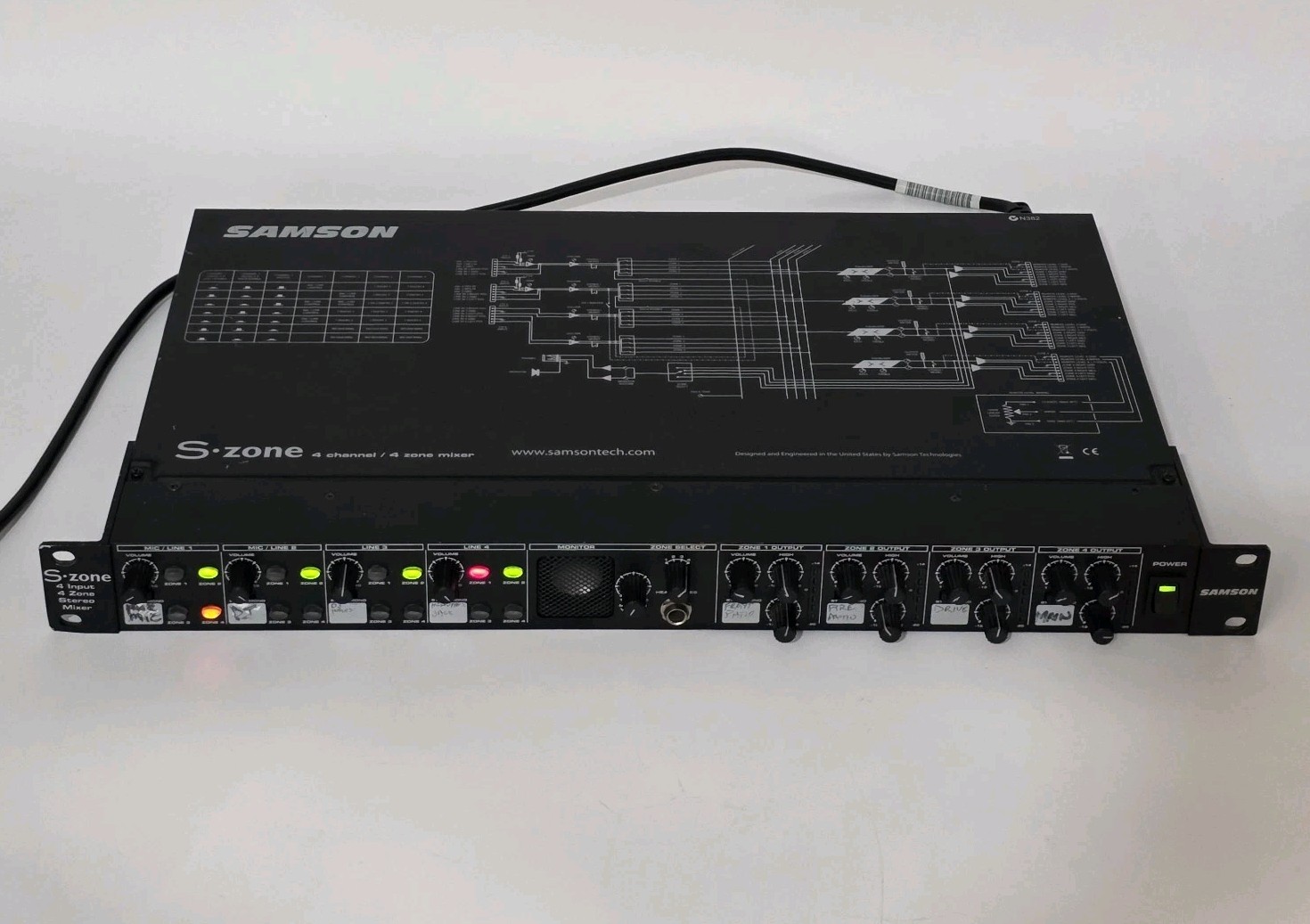 Samson Stereo Mixer 4 input/4 S Zone