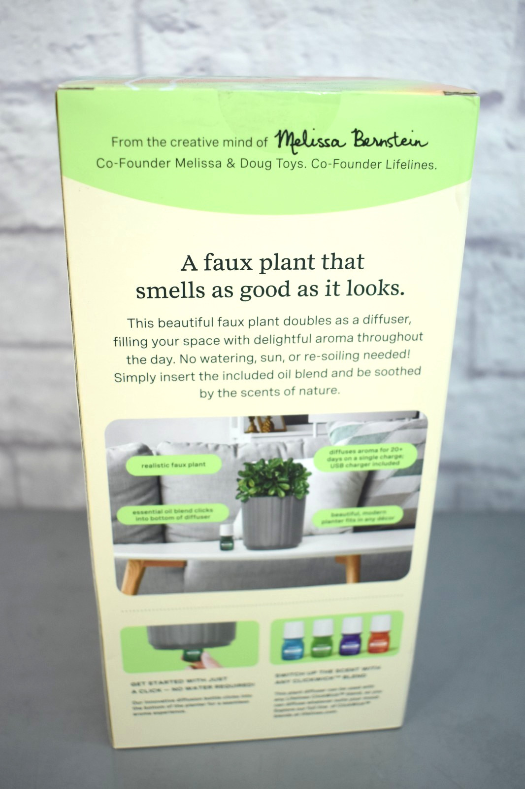 Lifelines Plant Diffuser Boxwood - Gray NEW