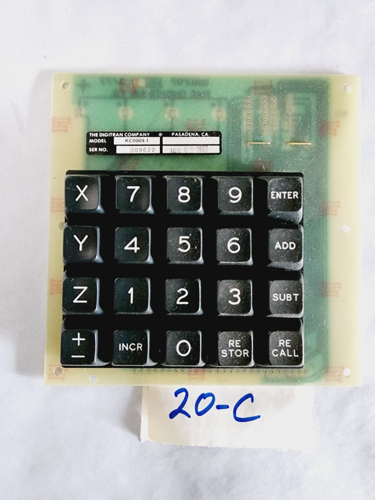 Digitran KC0009-1 Keyboard Input Pad