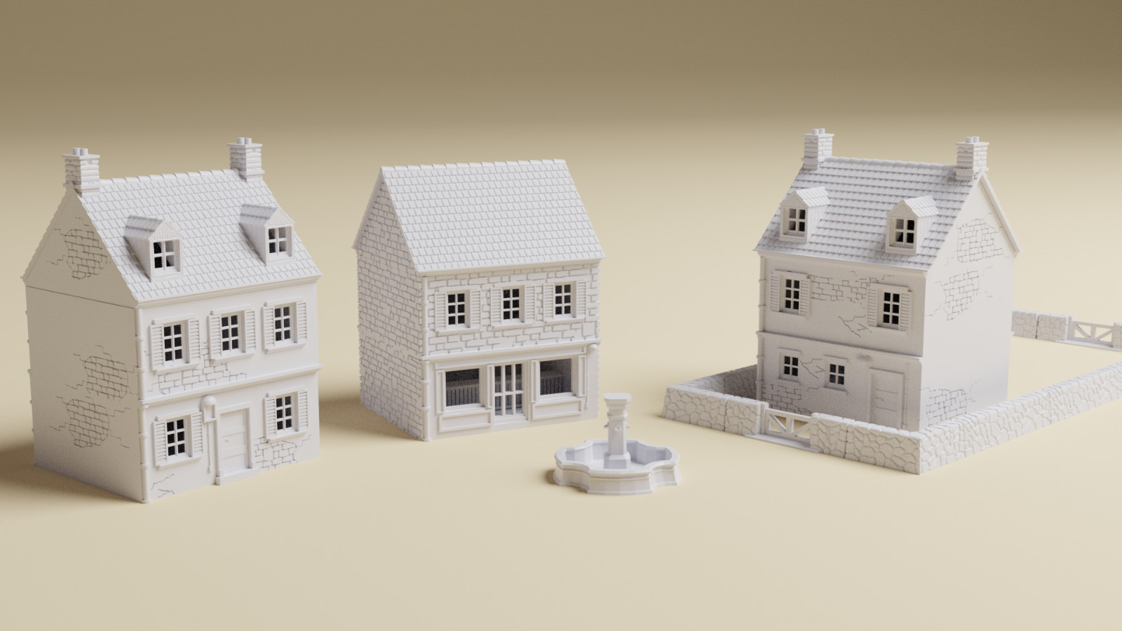 Normandy Village Bundle Detailed 28mm for Bolt Action & WWII games