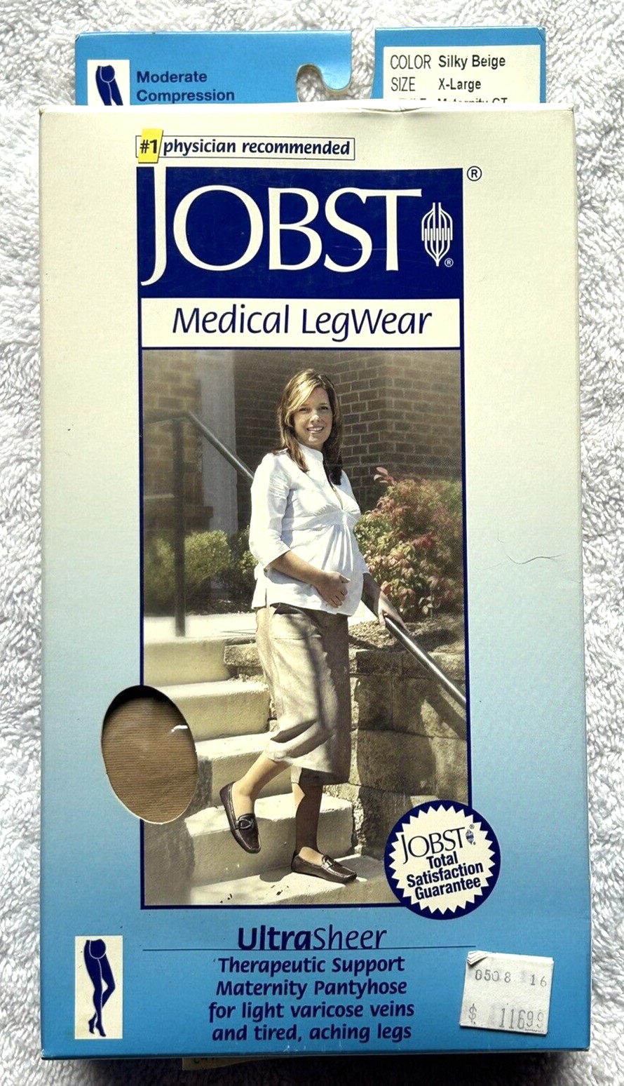 NEW Jobst Medical LegWear Ultra Sheer Sz X Large Maternity Compression Pantyhose
