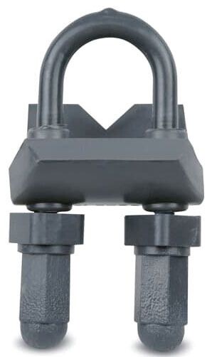 T&B OCAL RA2-G, Beam Clamp, Dark Gray, PVC Coated, Right Angle, 1pc