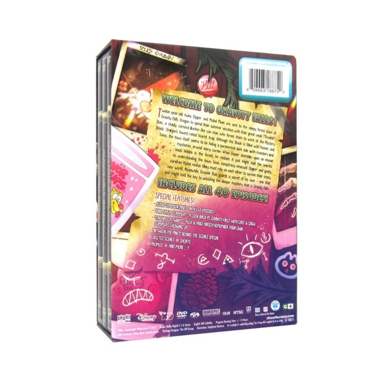 Gravity Falls: The Complete Series, Seasons 1-3 DVD (7-Discs Set)